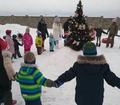 Новогодний праздник в посёлке, 25.12.2016
